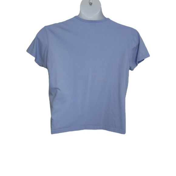 Y2K‎ blue baby tee glitter graphic Cancun short sleeve t-shirt XL - Picture 3 of 9